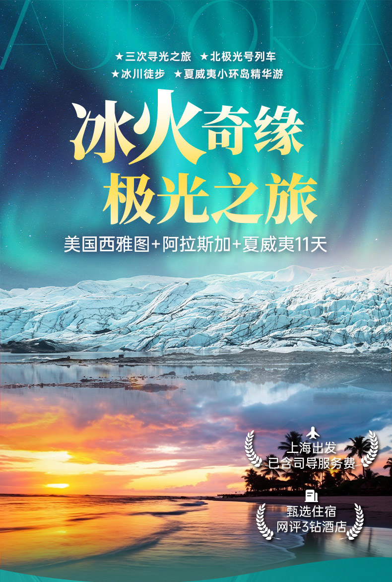 冰与火之歌美国西雅图+阿拉斯加+夏威夷11天详情图_01