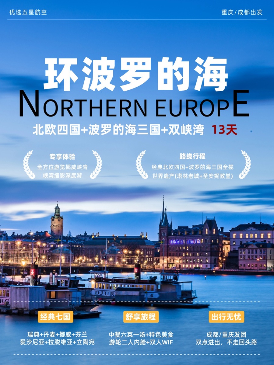北欧四国+波罗的海三国