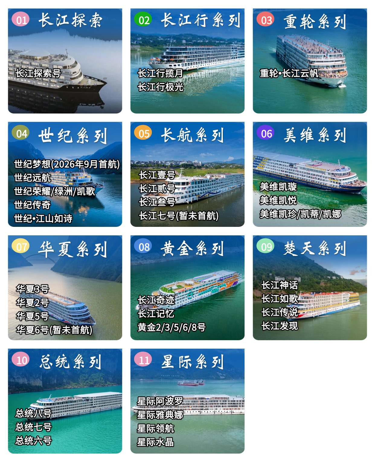 三峡游轮全系列 (1) 三峡游轮全系列 (1)